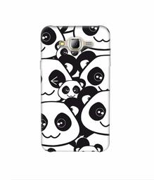 Amazon Brand - Solimo Designer Panda Texture 3D Printed Hard Back Case Mobile Cover for Samsung Galaxy J2 (2016)