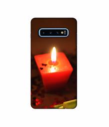 Amazon Brand - Solimo Designer Candle Light 3D Printed Hard Back Case Mobile Cover for Samsung Galaxy S10 Plus