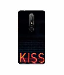 Amazon Brand - Solimo Designer Kiss 3D Printed Hard Back Case Mobile Cover for Nokia 6.1 Plus