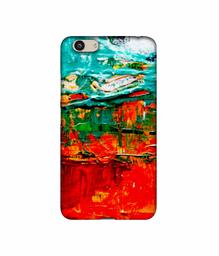 Amazon Brand - Solimo Designer Green and Orange Glass Color 3D Printed Hard Back Case Mobile Cover for Vivo Y53