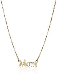 [Find] Amazon Collection 14 K Yellow Gold "MOM" sute-syonari-pendantonekkuresu, 17 "