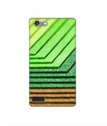 Amazon Brand - Solimo Designer Green Shad Texture 3D Printed Hard Back Case Mobile Cover for Oppo Neo 7