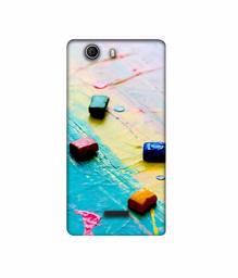 Amazon Brand - Solimo Designer Multicolor WaxColor Blocks 3D Printed Hard Back Case Mobile Cover for Micromax Canvas Nitro 2 E311