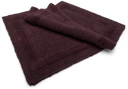 Pinzon Luxury Reversible 21-By-34-Inch Cotton Bath Rug, Aubergine