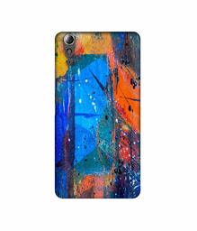 Amazon Brand - Solimo Designer Blue and Orange Brush 3D Printed Hard Back Case Mobile Cover for Lenovo A6000 / A6000 Plus