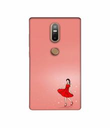 Amazon Brand - Solimo Designer Red Dress Lady 3D Printed Hard Back Case Mobile Cover for Lenovo Phab2 Plus