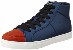 Amazon Brand - Inkast Denim Co. Men's Blue Synthetic Leather Sneakers-8 UK (42 EU) (9 US) (AK-IK-032)