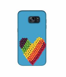 Amazon Brand - Solimo Designer Ball Heart 3D Printed Hard Back Case Mobile Cover for Samsung Galaxy S7 Edge