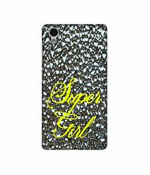 Amazon Brand - Solimo Designer Super Girl On Foil 3D Printed Hard Back Case Mobile Cover for Vivo Y51L