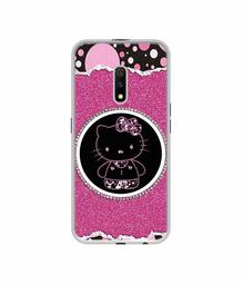 Amazon Brand - Solimo Designer Kitty with Glitter UV Printed Soft Back Case Mobile Cover for Realme X