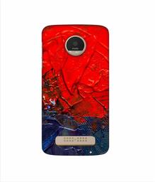 Amazon Brand - Solimo Designer Red Wax Color 3D Printed Hard Back Case Mobile Cover for Motorola Moto Z Play