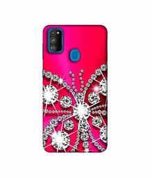 Amazon Brand - Solimo Designer Stone Butterfly 3D Printed Hard Back Case Mobile Cover for Samsung Galaxy M21 / M30s