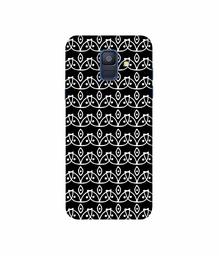 Amazon Brand - Solimo Designer White Flowers Pattern 3D Printed Hard Back Case Mobile Cover for Samsung Galaxy A6