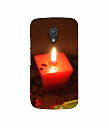 Amazon Brand - Solimo Designer Candle Light 3D Printed Hard Back Case Mobile Cover for Motorola Moto G 2nd Generation