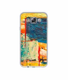 Amazon Brand - Solimo Designer Multicolor Box UV Printed Soft Back Case Mobile Cover for Samsung Galaxy E5