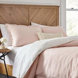 Stone & Beam Reversible Marcana Linen Full/Queen Duvet Cover Set