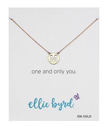 ellie byrd 10k Gold Two Tone Initial 