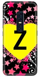 Amazon Brand - Solimo Designer Heart Pattern Alphabet-Z 3D Printed Hard Back Case Mobile Cover for Vivo V17 Pro