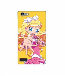 Amazon Brand - Solimo Designer Singing Girl Vector 3D Printed Hard Back Case Mobile Cover for Oppo Neo 7