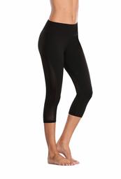 Eono Essentials - Pantalones de Yoga Pirata para Mujer (Negro, XL)