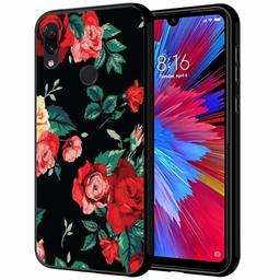 Amazon Brand - Solimo Designer Floral Printed Hard Back Case Mobile Cover for Redmi Note 7 & Redmi Note 7 Pro (D1162)