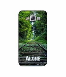 Amazon Brand - Solimo Designer Alone 3D Printed Hard Back Case Mobile Cover for Samsung Galaxy E7