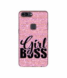 Amazon Brand - Solimo Designer Girl Boss On Pink Sparkle UV Printed Soft Back Case Mobile Cover for Lava Z90