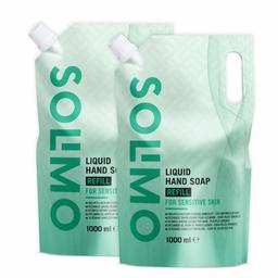 Amazon Brand - Solimo  Hypoallergenic Liquid Hand Soap Refill - Pack of 2 (1000ml x 2)