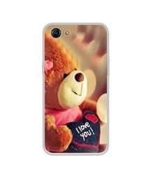 Amazon Brand - Solimo Designer Teddy Bear UV Printed Soft Back Case Mobile Cover for Oppo A83