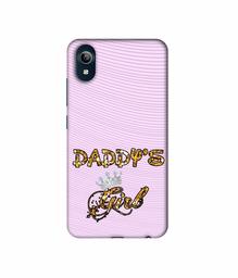 Amazon Brand - Solimo Designer Daddy's Girl in Glitter Pattern 3D Printed Hard Back Case Mobile Cover for Vivo Y91i