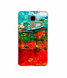 Amazon Brand - Solimo Designer Green and Orange Glass Color 3D Printed Hard Back Case Mobile Cover for Huawei Honor 5c