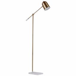 Rivet Marble and Brass Floor Lamp, Avery, 63