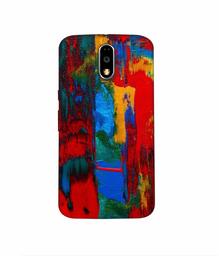 Amazon Brand - Solimo Designer Multiolor Brush Texture on Wall 3D Printed Hard Back Case Mobile Cover for Motorola Moto G4 Plus