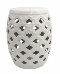 Amazon Brand – Ravenna Home Moroccan-Pattern Ceramic Garden Stool or Side Table, 16