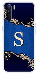 Amazon Brand - Solimo Designer Multicolor Blue Pattern Alphabet-S Printed Soft Back Case Mobile Cover for Oppo F15