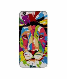 Amazon Brand - Solimo Designer Lion Multicolor Vector 3D Printed Hard Back Case Mobile Cover for Vivo V5 Plus