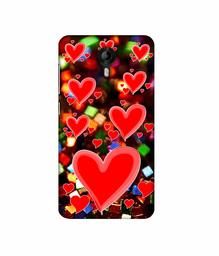 Amazon Brand - Solimo Designer Heart Texture on Glitters 3D Printed Hard Back Case Mobile Cover for Micromax Canvas Nitro 4G E455