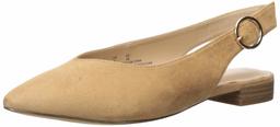 The Drop Women's Tara Pointed Toe Slingback Flat, Tan Microsuede, 5 M US