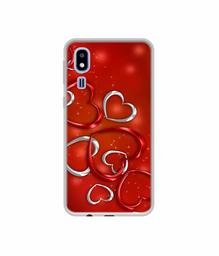 Amazon Brand - Solimo Designer Hearts UV Printed Soft Back Case Mobile Cover for Samsung Galaxy A2 Core