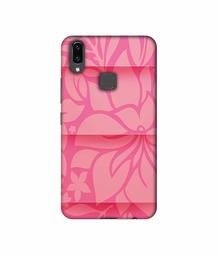 Amazon Brand - Solimo Designer Pink Flower Banch Print On Cloth 3D Printed Hard Back Case Mobile Cover for Vivo V9 / V9 Pro