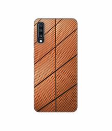 Amazon Brand - Solimo Designer Leather Texture 3D Printed Hard Back Case Mobile Cover for Samsung Galaxy A70