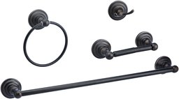 AmazonBasics Traditional Bathroom Accessories Set - 4 Piece - Oil Rubbed Bronze