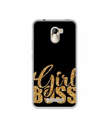 Amazon Brand - Solimo Designer Sparkle Girl Boss UV Printed Soft Back Case Mobile Cover for Karbonn Aura Power 4G Plus