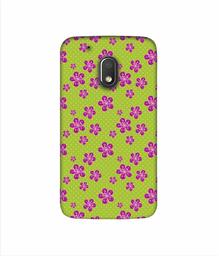 Amazon Brand - Solimo Designer Pink Flower Patterns 3D Printed Hard Back Case Mobile Cover for Motorola Moto G4 Play