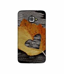 Amazon Brand - Solimo Designer Leaf with Heart Cut 3D Printed Hard Back Case Mobile Cover for InFocus M350