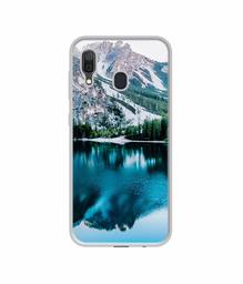 Amazon Brand - Solimo Designer Lake Mountain UV Printed Soft Back Case Mobile Cover for Samsung Galaxy A30