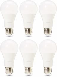 AmazonBasics Professional - LED-Leuchtmittel, Edison-Schraubgewinde (E27), entspricht 100-Watt-Birne, Warmweiß, dimmbar, 6 Stück