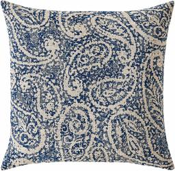 Amazon Brand – Ravenna Home Vintage Throw Pillow - 20 x 20 Inch, Navy