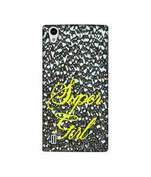 Amazon Brand - Solimo Designer Super Girl On Foil 3D Printed Hard Back Case Mobile Cover for VIVO Y15