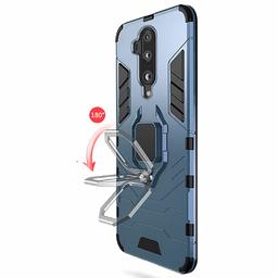 Amazon Brand - Solimo Kickstand Mobile Cover (360° Rotating Ring Holder) for Oneplus 7T Pro (Black)